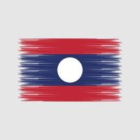 Bürste der Laos-Flagge. Nationalflagge vektor