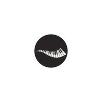 Piano-Logo-Drachen-Logo-Hintergrund, Vektor-Illustration-Template-Design vektor