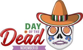 Tag der Toten mit mexikanischer Calaca vektor