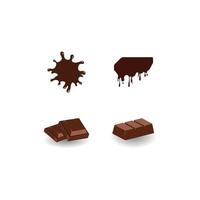 Schokoladen-Symbol Drachen-Logo-Hintergrund, Vektor-Illustration-Template-Design vektor