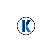 Buchstabe k. Logo-Drachen-Logo-Hintergrund, Vektor-Illustration-Template-Design vektor