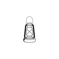 Symbol für alte Öllampe vektor