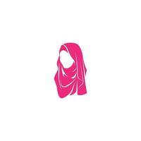 hijab logotyp vektor