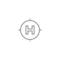 helikopter platta ikon vektor illustration mall design