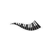 piano logotyp vektor