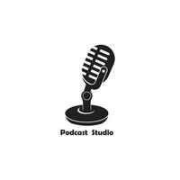 Podcast-Symbol Vektor-Illustration Template-Design vektor