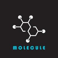 molekyl logotyp drake logotyp bakgrund, vektor illustration mall design