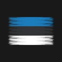 Bürste der estnischen Flagge. Nationalflagge vektor