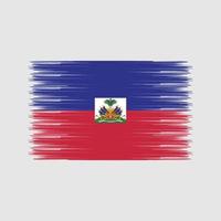 haiti flaggborste. National flagga vektor