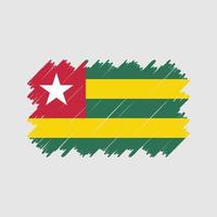 togo flagga borste vektor. National flagga vektor