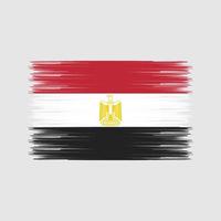 egyptens flagga borste. National flagga vektor