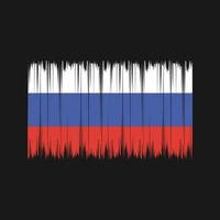 ryska flaggan borste. National flagga vektor
