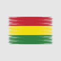 bolivia flagga borste. National flagga vektor