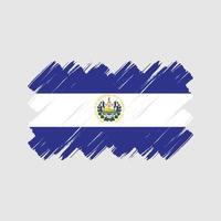 el salvador flagge pinselstriche. Nationalflagge vektor