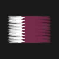 qatar flagga borste. National flagga vektor