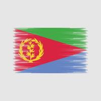 eritrea flaggborste. National flagga vektor