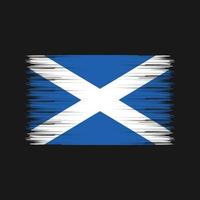Bürste der schottischen Flagge. Nationalflagge vektor