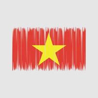 Vietnam-Flagge-Pinsel. Nationalflagge vektor
