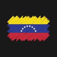 venezuela flag pinselvektor. Nationalflagge vektor