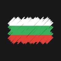 bulgarien flagga borste vektor. National flagga vektor