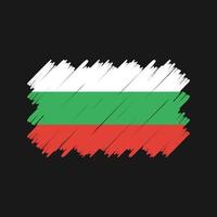 Bulgarien-Flagge-Pinsel-Vektor. Nationalflagge vektor