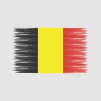 Belgiens flagga borste. National flagga vektor