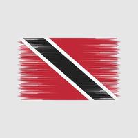 trinidad och tobago flagga borste. National flagga vektor