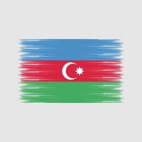 azerbajdzjans flagga borste. National flagga vektor