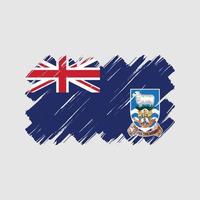 Falklandsöarnas flagga penseldrag. National flagga vektor