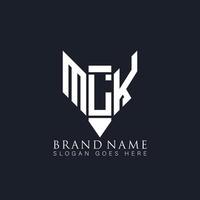 mlk-Buchstaben-Logo-Design auf schwarzem Hintergrund. mlk kreatives monogramm bleistift initialen brief logo konzept. mlk einzigartiges modernes flaches abstraktes Vektor-Logo-Design. vektor