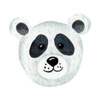 süßer panda, aquarellelement. vektor