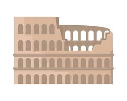 kolosseum der antiken rom-ikone vektor