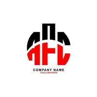 kreatives afc-brief-logo-design mit weißem hintergrund vektor