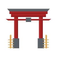 Symbol für chinesisches Torii-Tor vektor