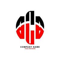 kreativ bcb brev logotyp design med vit bakgrund vektor