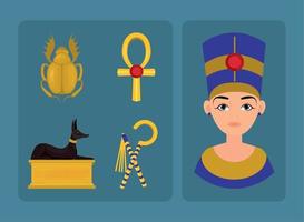 Symbole setzen Ägypten vektor