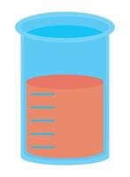 Chemiekolben mit Substanz vektor