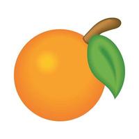 orange frukt ikon vektor