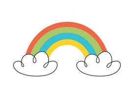Regenbogen-Cartoon-Symbol vektor