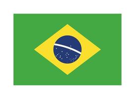 Flagge von Brasilien vektor