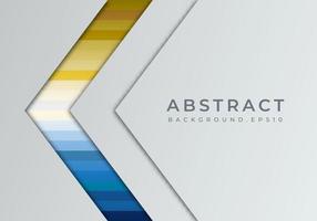 abstrakt färgad bakgrund med överlappning lager och gyllene textur dekoration. gul och blå palett vektor