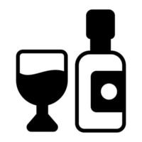 Wein-Vektor-Glyphe-Symbol. hindu fest, hindu feier symbol, vektor