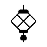 Symbol für Laternenvektor-Glyphe. hindu fest, hindu feier symbol, vektor
