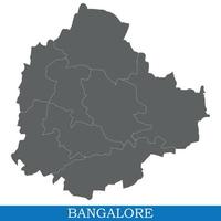 Hochwertige Karte der Stadt Indien vektor
