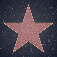 Walk of Fame. Sterne leere Vorlage vektor