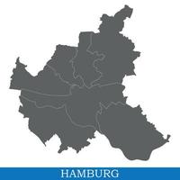 Hochwertige Karte der Stadt Deutschland vektor