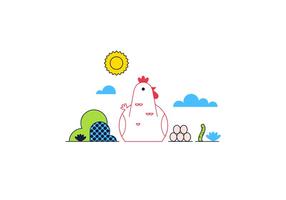 Gratis Chicken Vector