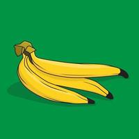 banane im karikaturvektor für gesundes lebensmittelschablonendesign vektor