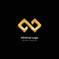 minimale Infinity-Logo-Vorlage. Vektor-Illustration vektor