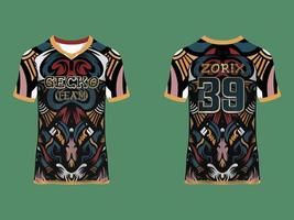 Sport-Jersey-Design mit Raglanärmeln vektor